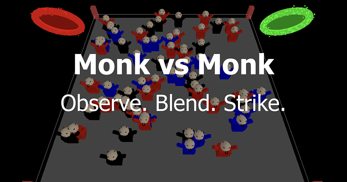 Monk Vs Monk — captura del juego hecho con IA